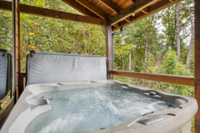Enjoy Peace and Serenity 2BR Cabin with Hot Tub, Games & Mountain Views in Cobbly Knob Family & Pet Friendly